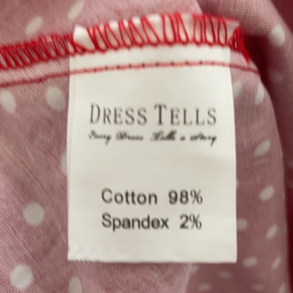 Red Polka Dot Strapless Dress - Picture 7 of 11